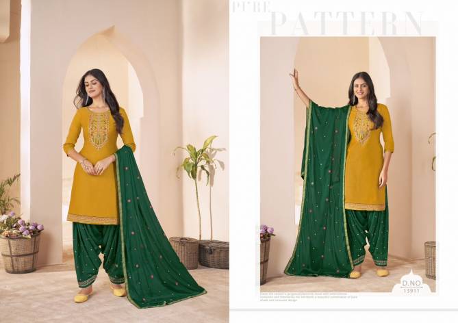 Fashion Of Patiala Vol 36 By Kalaroop Embroidery Jam Silk Readymade Suits Wholesale Market In Surat